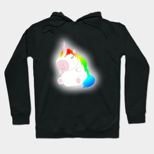 Cute Body Positive Unicorn Hoodie